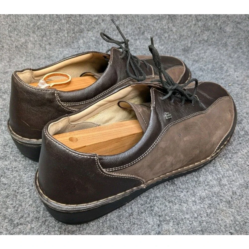 Finn Comfort Germany Brown Leather Nubuck Comfort Shoes Mens EU 41 (US 8)